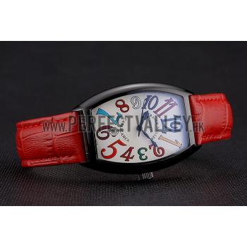 Franck Muller Casablanca Red Croco Leather Band  621644