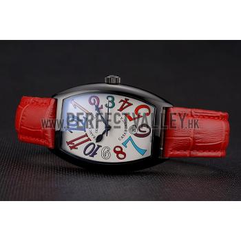 Franck Muller Casablanca Red Croco Leather Band  621644