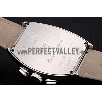 Franck Muller Casablanca White Croco Leather Strap White Dial 80281