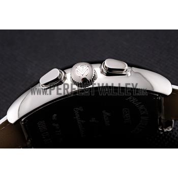 Franck Muller Casablanca White Croco Leather Strap White Dial 80281