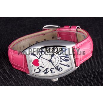 Franck Muller Heart Pink Leather Band  621586