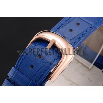 Franck Muller Casablanca Blue Croco Leather Strap Blue Dial 80278