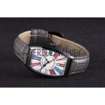 Franck Muller Casablanca Black Croco Leather Band  621641