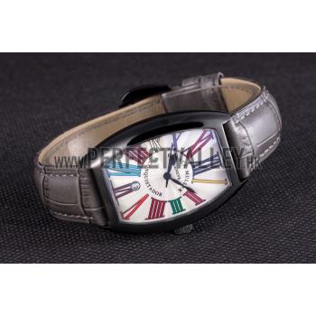 Franck Muller Casablanca Black Croco Leather Band  621641