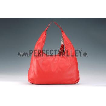 Replica Gucci Soho Large Hobo with Embossed Interlocking G Red