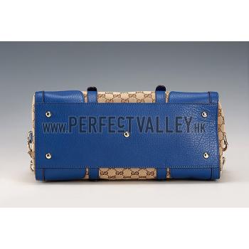 Gucci GG   Handle Bag Blue Replica