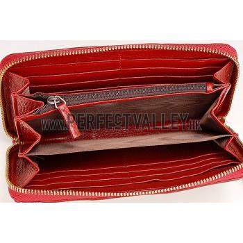 Gucci Vintage Web GG Canvas Wallet Red