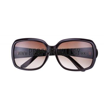 Cheap Gucci Oversized Square Leather Brown Sunglasses 307816