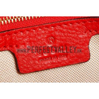 Gucci Miss Bamboo Studded Bag Red