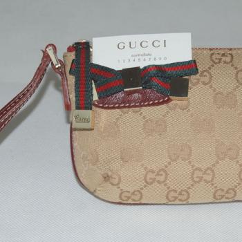 Gucci Wallet 162846 Apricot Canvas Wallet