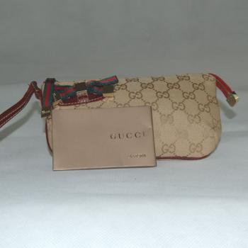 Gucci Wallet 162846 Apricot Canvas Wallet