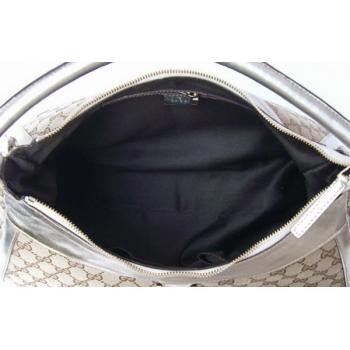 Gucci Hobo bags 189833 Silver Canvas Large Bag