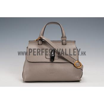 Replica Gucci Bamboo Daily Small Bag Grey