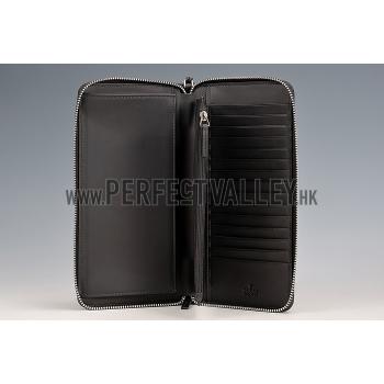 Gucci Signature Black Wrist Wallet With Web Detail