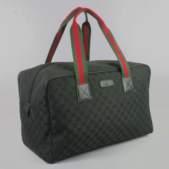 Gucci Travel Cases 153240 Black Canvas Travelling Bags