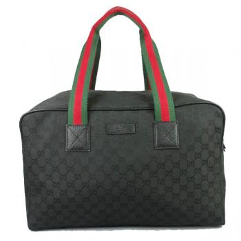 Gucci Travel Cases 153240 Black Canvas Travelling Bags