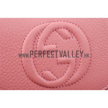 Gucci Soho Mini Shoulder Strap Bag Pink