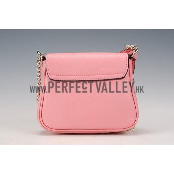 Gucci Soho Mini Shoulder Strap Bag Pink