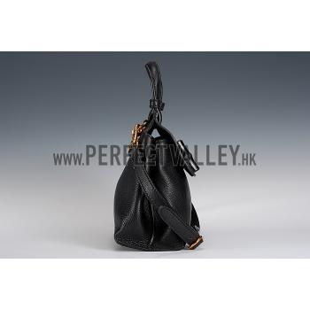 Gucci Bamboo Daily  Handle Black Bag