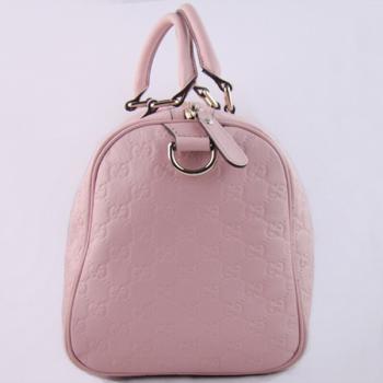 Gucci  Handle bags 193603 Pink Cow Leather Medium Handbags