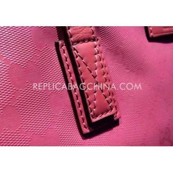 Gucci Handbag Shopping Bag Calfskin Pink Replica