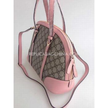 Replica Gucci New Arrival Brown Handbag 2way Calfskin