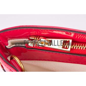 Gucci Bright Bit Pink Patent Leather  Handle Tote