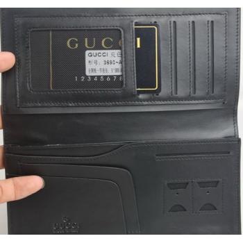 Gucci Wallet 3690-A Grey Canvas Mens Wallet Replica