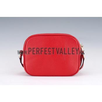 Gucci Soho Disco Shoulder Strap Bag Red