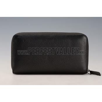 Gucci Wallet With Interlocking G Metal Detail Black