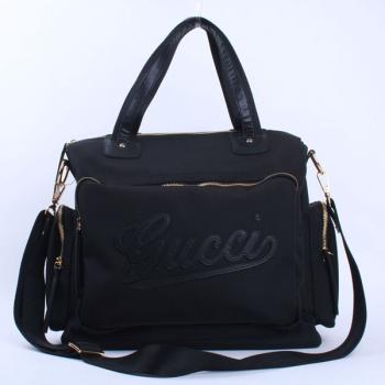 Gucci Tote bags 10801 Black Canvas 2way