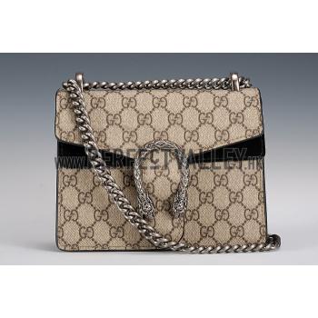 Gucci Dionysus GG Supreme Canvas And Black Suede Trim Mini Bag 18926796