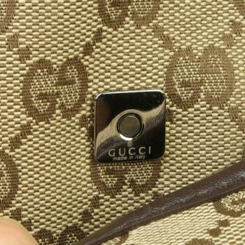 Gucci Messenger bags 145857 Khaki Canvas Medium Bag