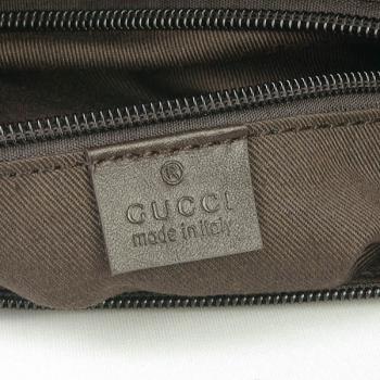 Gucci Messenger bags 145857 Khaki Canvas Medium Bag