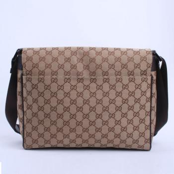 Gucci Messenger bags 146236 Brown Canvas Messenger Bag