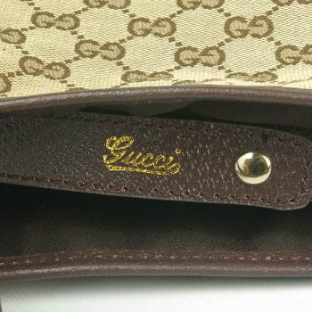 Gucci Shoulder Bags 130736 Brown Canvas Ladies Bag HM01407