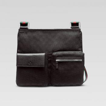 Gucci Messenger bags 169937 Black Canvas Messenger Bag