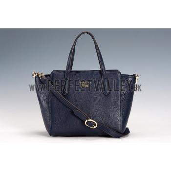 Gucci Swing Dark Blue Leather Tote Small Replica