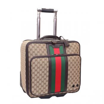 Gucci Travel Cases 246459 Coffee Canvas Unisex Bags Replica