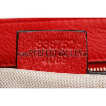 Gucci Soho Leather Shoulder Bag Red