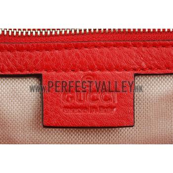 Gucci Soho Leather Shoulder Bag Red