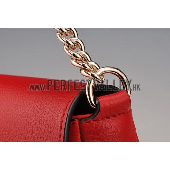 Gucci Soho Leather Shoulder Bag Red