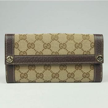 Gucci Wallet 153211 Coffee Small Wallet HM01818