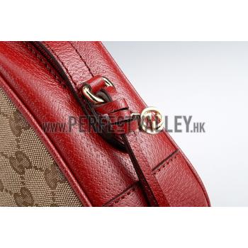 Cheap Gucci GG Supreme Canvas Dark Red Shoulder Bag 18926943