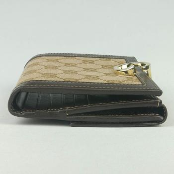 Quality Gucci Wallet 190390 Khaki Small Unisex Handbags