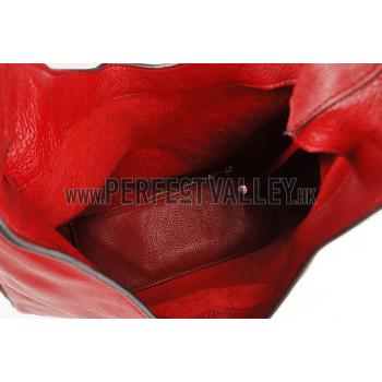 Gucci Jackie Soft Leather Hobo Red