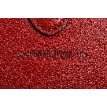 Gucci Jackie Soft Leather Hobo Red