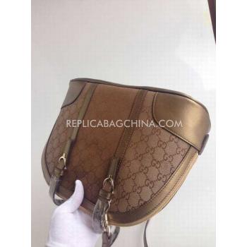 Gucci Brown Calfskin Handbag Cross Body Bag Replica