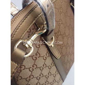 Gucci Brown Calfskin Handbag Cross Body Bag Replica