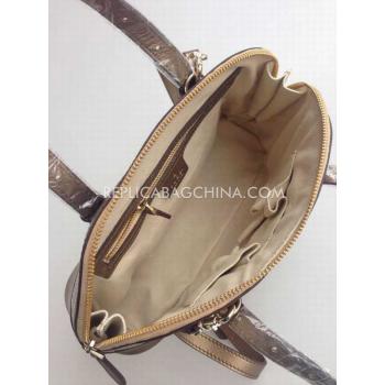 Gucci Brown Calfskin Handbag Cross Body Bag Replica